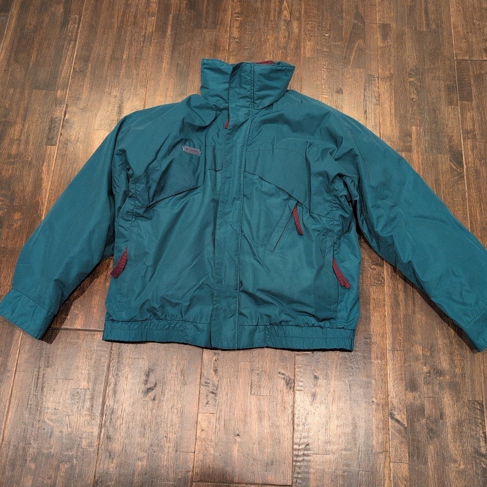 Vintage‎ 90s Columbia Whirlibird Jacket 3 in 1 Insulated Women's XL Teal Purple